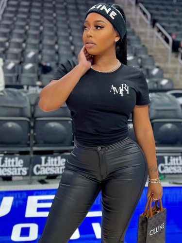 Letter printed T-shirt