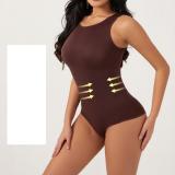 Abdominal and waist cinching vest, hip lifting base, shaping one-piece underwear