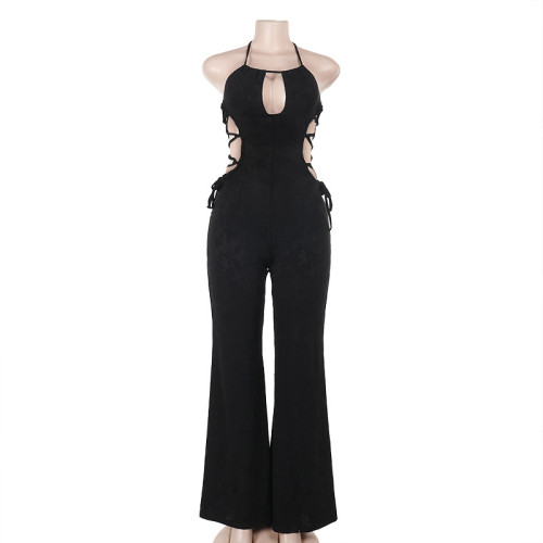 Waist hollow jumpsuit