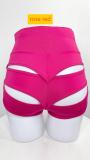 Tight fit high waisted sport three part hollow pants