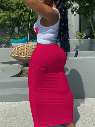2-piece vest and long skirt set