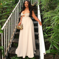 Temperament camisole sleeveless long dress