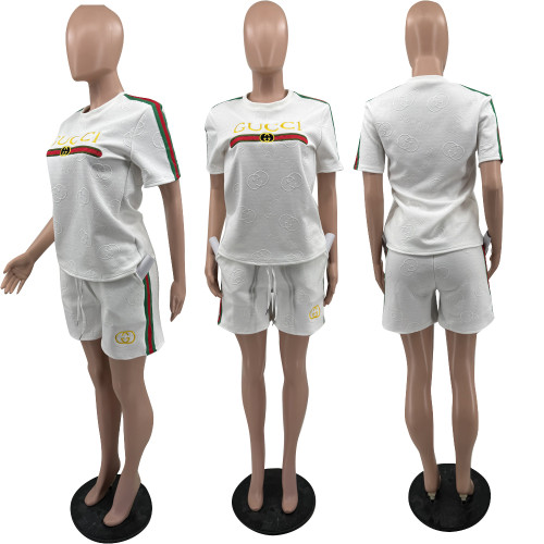 Steel pressure embroidery high-end two-piece set