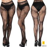 Jacquard lace hollow pantyhose fishing net socks
