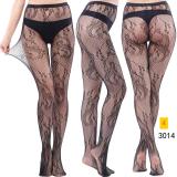 Jacquard lace hollow pantyhose fishing net socks