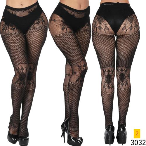 Jacquard lace hollow pantyhose fishing net socks