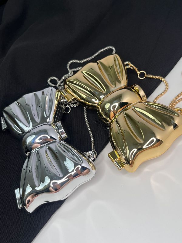 Mini acrylic bow mini lipstick crossbody bag
