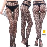 Jacquard lace hollow pantyhose fishing net socks