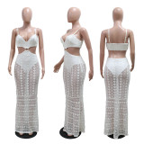 Strap V-neck lace see through hip hugging dress
