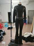 Zipper long sleeved fitness yoga set