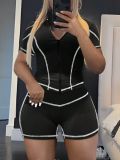 Yoga slim fit shorts set BG5070