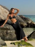 Mesh long skirt swimsuit three piece set bikini S907546900708
