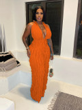 Wave patterned chest hugging high waisted jumpsuit