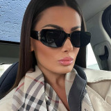 Square narrow frame sunglasses KD77157