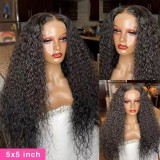Small roll wig with lace headband in front