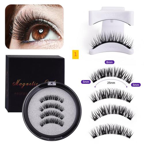Simulated waterproof magnetic suction false eyelash set