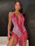 Tassel jumpsuit, swimsuit jumpsuit