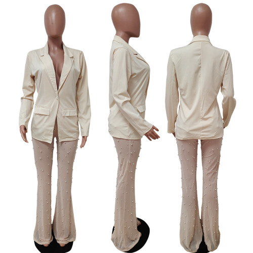 Suit pearl mesh straight tube set