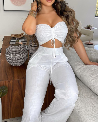 Strapless pants set