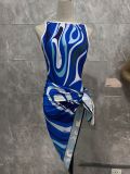 One-piece split bikini swimsuit