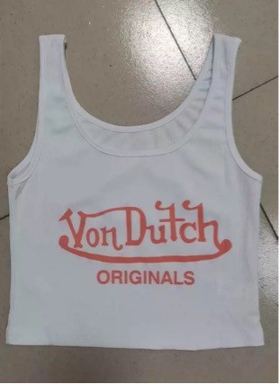 Letter printed vest