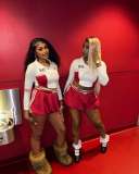 Half skirt two-piece set