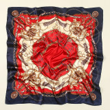 Chain rope printed headscarf with elegant temperament and silk scarf YSY201