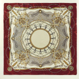 Chain rope printed headscarf with elegant temperament and silk scarf YSY201