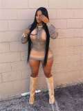 Hoodie bag hip slimming 2-piece set BG5035