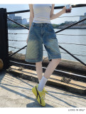 High waisted straight leg five quarter jeans and wide leg five quarter pants