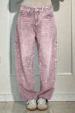Starry Sky Hot Diamond Jeans Pants