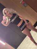Letter printed short skirt vest set