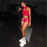 Tank top shorts sports suit