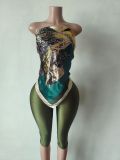 Printed chest wrap versatile set