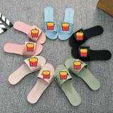 One line beach PVC jelly slippers