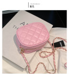 Lingge Embroidered Chain Shoulder Cross Small Box Bag