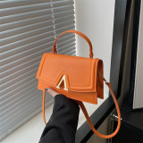 Large capacity crossbody bag, candy colored, simple hand-held small bag