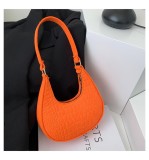 Stone patterned armpit shoulder handbag