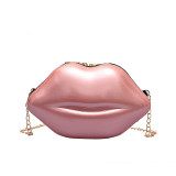 Lips Mini Makeup Bag Candy Shoulder Cross Shoulder Chain Women's Bag