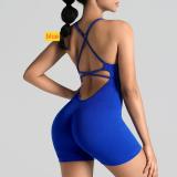 Beauty back fitness suit quick drying yoga jumpsuit set