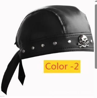 Skeleton Rivet Leather Strap Hat Ball Lebi Sea Pirate Hat M769933965790