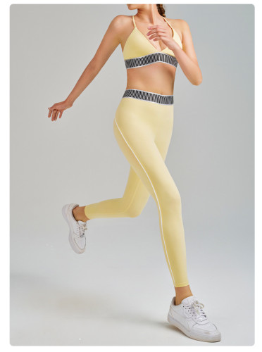Hanging sports bra pants yoga suit B6052+K5608