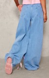 Bow high waisted wide leg jeans