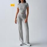 Round neck casual suit