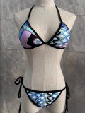Split bikini swimsuit