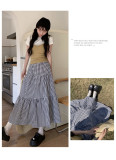 A-line umbrella skirt spliced cake skirt TL906542877634
