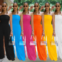 Loose wave patterned jumpsuit