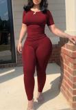 Short sleeved tight pants set H775457824852