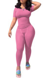 Short sleeved tight pants set H775457824852