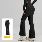High waisted hip lifting flared pants for sports and fitness JYMK025